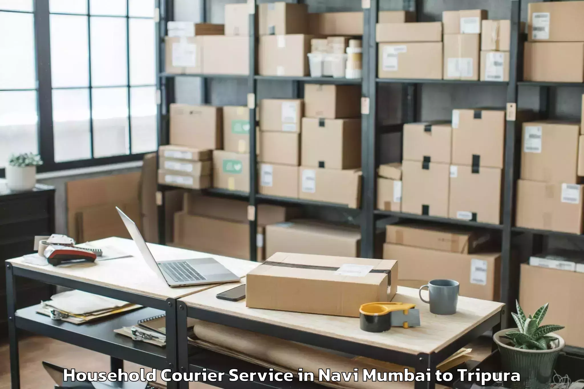 Reliable Navi Mumbai to Rupaichhari Household Courier